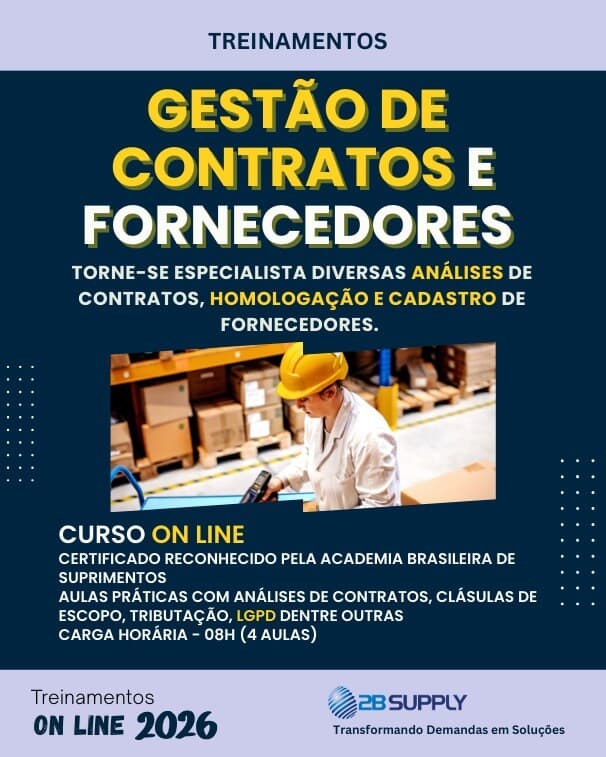 Curso de Gestão de Contratos para Compras e Suprimentos